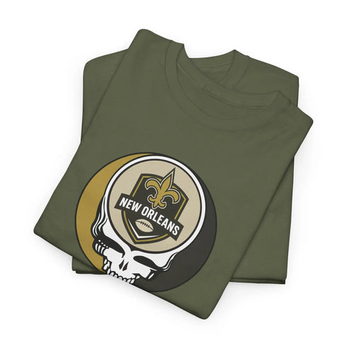 Grateful Dead - New Orleans Saints Stealie Grateful Dead Steal Your Face T-Shirt - NFL - StealieShop